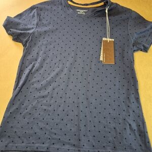 Consequence Men's Navy Polka Dot Short Sleeve Shirt 2492/325